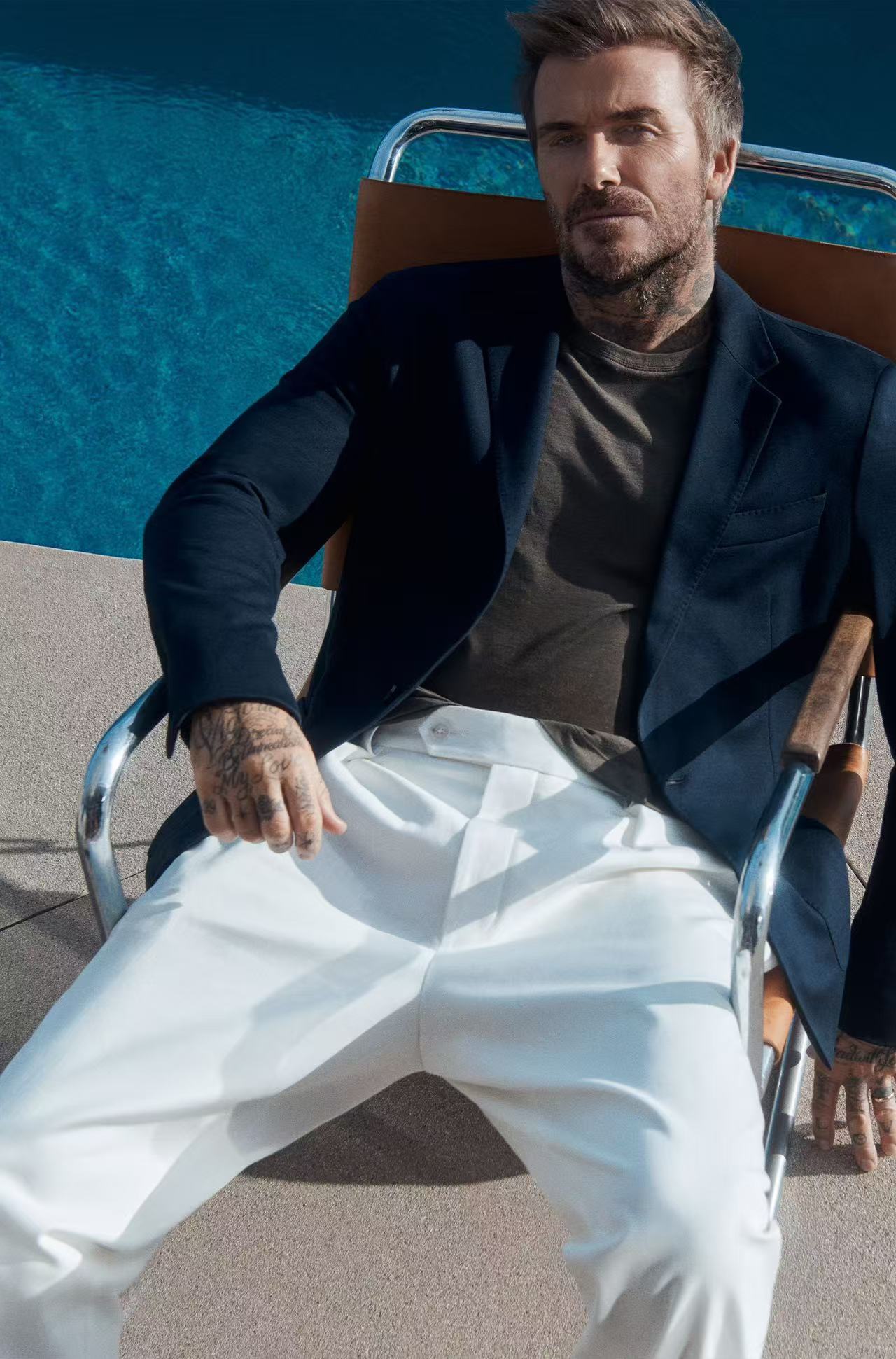 BECKHAM x BOSS 柔软亚麻 T 恤